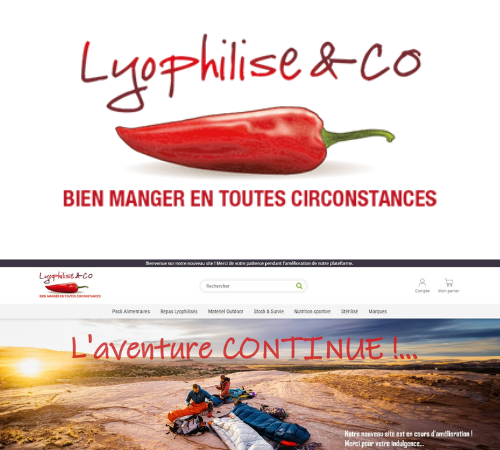 Lyophilise & Co, migration vers Prestashop